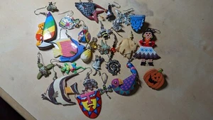 Eclectic Artisan Animal Earring Lot - Picture 1 of 5