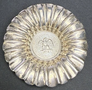 Sanborn's of Mexico Sterling piatto scanalato raro un peso 1944 centro - Foto 1 di 13