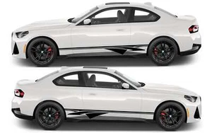 Rocker Panel Livery Self Healing Vinyl Side Graphics #004 fits All 2 Door Cars - Picture 1 of 15