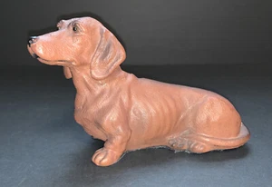 Vintage Dachshund Figurine 6.5” Universal Statuary 1992 Brown Weinerdog - Picture 1 of 8