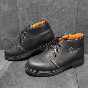 Panama Jack Bota Gr. 38 Schnürstiefelette Schwarz Leder Nappaleder - Picture 1 of 22