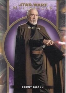 COUNT DOOKU /50 TOPPS STAR WARS MASTERWORK PURPLE PARALLEL #69 2022 22