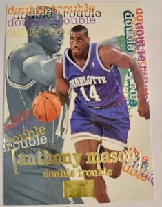 1997 Anthony Mason Card #271 Double Trouble Skybox Premium Charlotte Hornets VTG - Picture 1 of 3