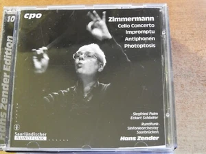 HANZ ZENDER - ZIMMERMANN CELLO CONCERTO IMPROMPTU (CD + BOOKLET) - Imagen 1 de 2