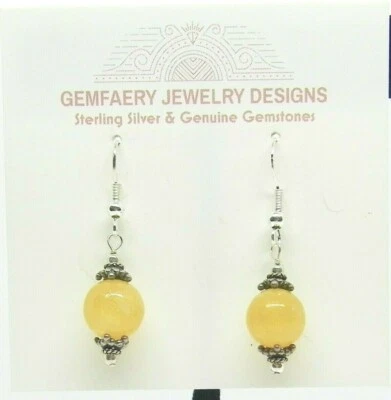 Висячие серьги из стерлингового серебра с натуральным КАЛЬЦИТОМ #2151...Ручная работа США - Изображение 1 из 4