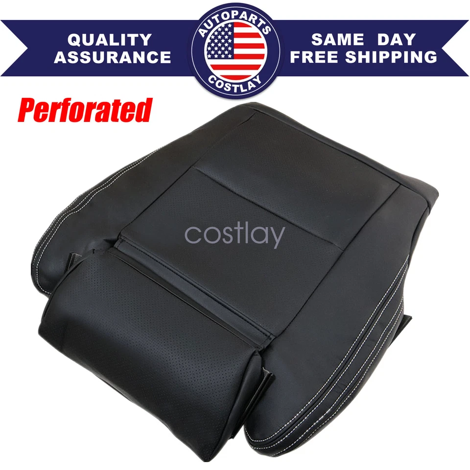 Cubierta de asiento de cuero negra inferior para Mercedes Benz CLA 250 C117 2016-2020 Foto 1 de 4