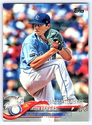 2018 Topps Series 1 Base # 327 Jason Vargas - Kansas City Royals LL - Image 1 of 2