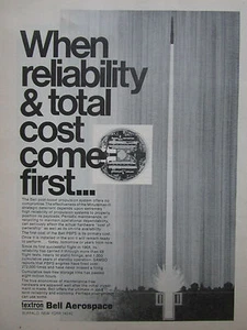 2/1975 PUB BELL AEROSPACE POST BOOST PROPULSION SYSTEM MINUTEMAN III MISSILE AD - Imagen 1 de 1