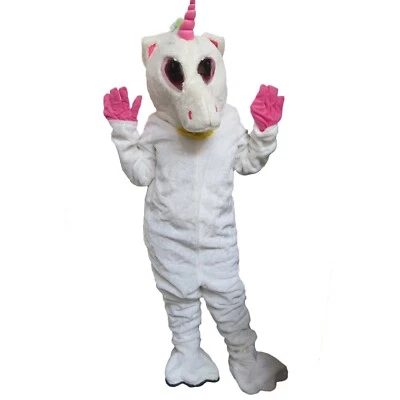 Unicornio Blanco Poni Caballo Adulto Disfraz Mágico Halloween Fiesta de Cumpleaños Niña NUEVO Foto 1 de 3