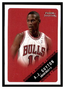 2000 Fleer Tradition #265 A.J. GUYTON RC Chicago Bulls ~F6Y