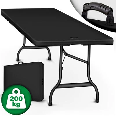 tillvex® tavolo pieghevole 180 cm tavolo da giardino tavolo da buffet tavolo da campeggio pieghevole giardino