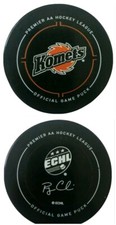 FORT WAYNE KOMETS PREMIER AA ECHL INGLASCO OFFICIAL GAME PUCK made in SLOVAKIA