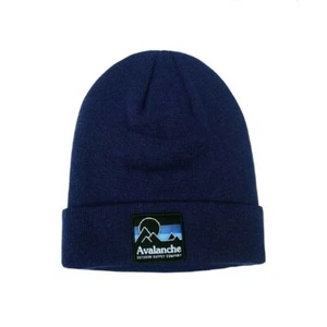 Avalanche Hiking Marled Knit Cuff Beanie One Size Navy - AM5-0926 - Picture 1 of 5