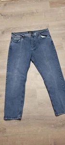 Pantalones de mezclilla azul flexible doble salón relajado Duluth Trading Co talla 42x30 - Imagen 1 de 13