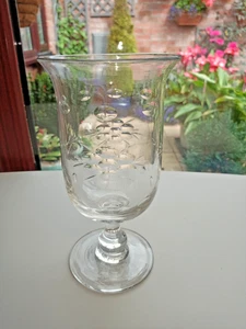 Beautiful Antique Victorian Cut Crystal Celery Vase 21cm/8.1/4" Knopped Stem VGC - Picture 1 of 7