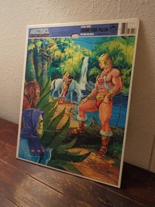 Vtg Golden Puzzle 11x14 MOTU HeMan Peeping Skeletor 1982 Masters Of The Universe - Picture 1 of 1
