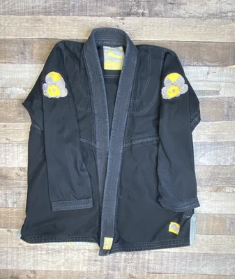 Перевернутая передача света Pearl джиу-джитсу Gi. Размер A2S - черный - Изображение 1 из 4