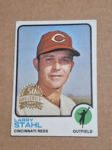 2022 LARRY STAHL TOPPS 50TH ANNIVERSARY BASEBALL CARD #533 CINCINNATI REDS  - Picture 1 of 3