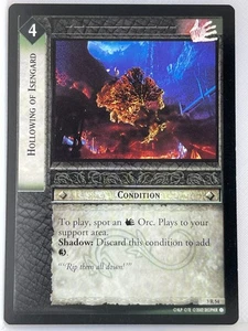 LORD OF THE RINGS TCG REALMS OF THE ELF LORDS RARE 3R54 HOLLOWING OF ISENGARD ex - Picture 1 of 1