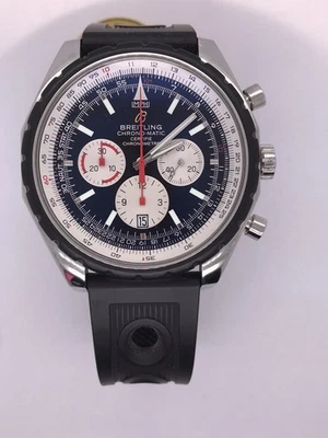 Auténtico reloj automático Breitling Chrono-Matic esfera negra 49 mm para hombre A14360 Foto 1 de 4