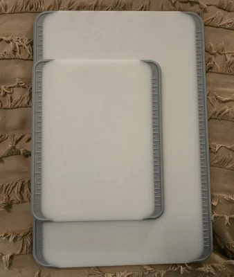 Pampered Chef 2 Acrylic Cutting Board, 8" & 13" - Image 1 of 4