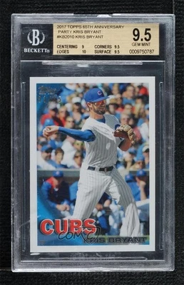 2016-17 Topps Transcendent Party /65 Kris Bryant #KB-2010 BGS 9.5 GEM MINT - Image 1 of 2