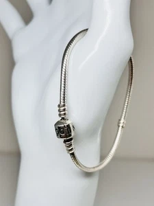 Genuine Pandora Moments Snake Chain Bracelet 925 ALE 💕 7.5"/19cm - Picture 1 of 10