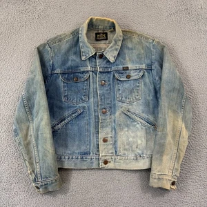 Vintage Maverick Blue Bell Jean Jacket Mens Small 60s Denim Button Trucker USA - Picture 1 of 12