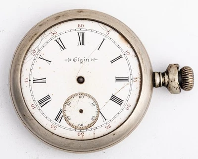 Antique Elgin Pocket Watch. Grade 210 16 Size 7 Jewel Circa 1904 for restoration - Image 1 of 4