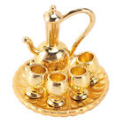 Miniature Tea Cup 1:12 Metal High Hardness Exquisite Appearance Mini Tea Set 2