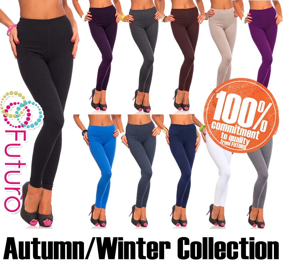 Cotton Leggings Various Types of Thickness Full Length Sizes and Colours - Image 1 of 1
