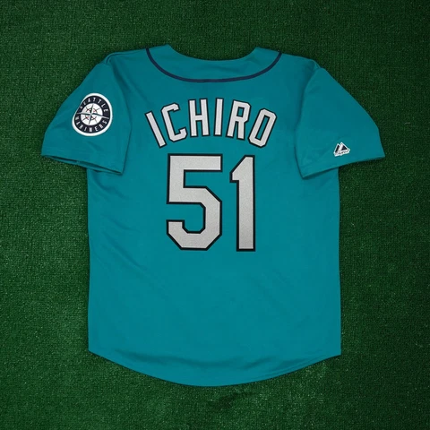 Ichiro Suzuki Seattle Mariners Alternate Teal Jersey Men's (S-3XL) Cover
