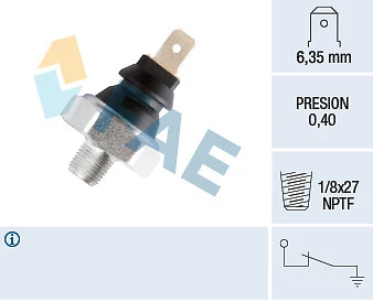 FAE 11280 Oil Pressure Switch for AUSTIN,MG,ROVER - Image 1 of 1