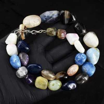 Genuine Mix Gem 755.00 Cts Top Grade Selling Beaded Beautiful Necklace RK 23E694 - Image 1 of 3