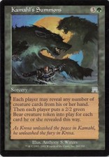 Kamahl's Summons *Uncommon* Magic MtG x1 Onslaught SP