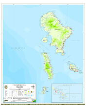 Topographic Map of Western Province. Gizo - Ghizo. Solomon Islands  1:150,000