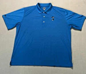 GREG NORMAN Men's XL Embroidered Mickey Mouse Disney Golf Polo Shirt Blue - Picture 1 of 9