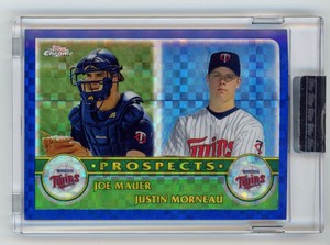 2003 Topps Chrome RC Xfractor #/57 - Joe Mauer, Justin Morneau - Sealed #436 HOT