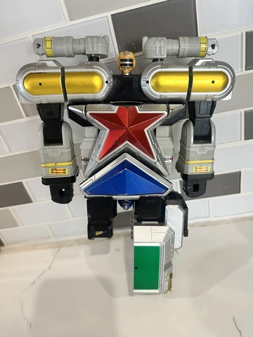 Vintage Bandai 1996 Power Rangers Deluxe Super Zeo Megazord Incomplete action Cover