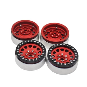 Alloy Metal 2.2inch Beadlock Wheel Rims Hubs 25mm for TRX-4 Axial Wraith - Picture 1 of 9