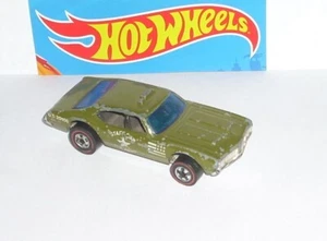 Vintage 1976 Hot Wheels Redlines OLDS 442 Staff Car Army Military Green - Bild 1 von 6