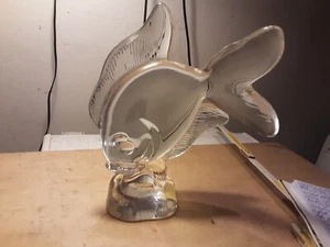 GORGEOUS VERY HEAVY FISH CRYSTAL PORCELAIN, SILVERWARE CRYSTAL UGO - Picture 1 of 17