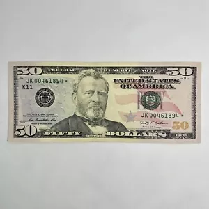 $50 Dollar Bill Federal Reserve Star * Note 95.9% Very Cool 00461894 Anniv. 640K - Picture 1 of 8