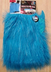 NUEVOS Calentadores de Piernas Monster High CLAWSOME Grueso Peludo AZUL Y PLATEADO - Niños HALLOWEEN - Imagen 1 de 4