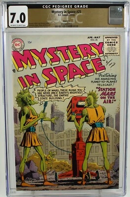 Mystery in Space #25 CGC 7.0 (1955) River City Pedigree DC Comics - Image 1 of 4