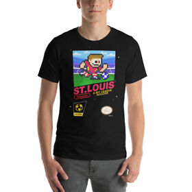 St. Louis CITY SC 8-bit Retro NES League Soccer Football Club Jersey Kit T-Shirt