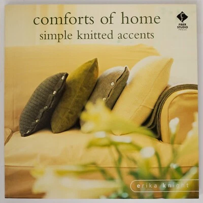 Comforts of Home, Simple Knitted Accents by Erika Knight, EUC, Throw, Pillow - Image 1 of 4