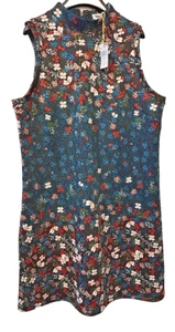 BCBGeneration Kleid A-Linie Rollkragen L Whimsigoth Garten Freizeit Ozean Multi Neu mit Etikett - Bild 1 von 11