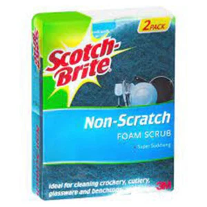 Scotch Brite Non Scratch Scrub Sponge Ergonomic Effective Cleaning Pack of 2 - Picture 1 of 1