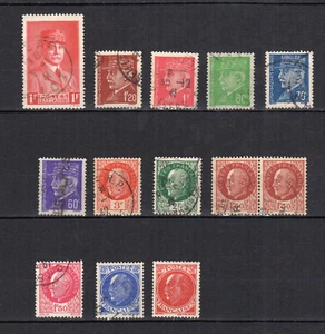France années 40 Maréchal Pétain 12 timbres oblitérés /TE4101 - Picture 1 of 1